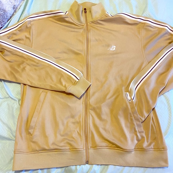 🚹XL New Balance Collared Track Jacket, Gold,RARE! - Picture 2 of 9